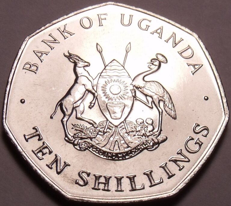 Read more about the article Large Gem Unc Uganda 1987 10 Shillings~7 Sided Coin~Only Year Ever Minted~Fr/Shi