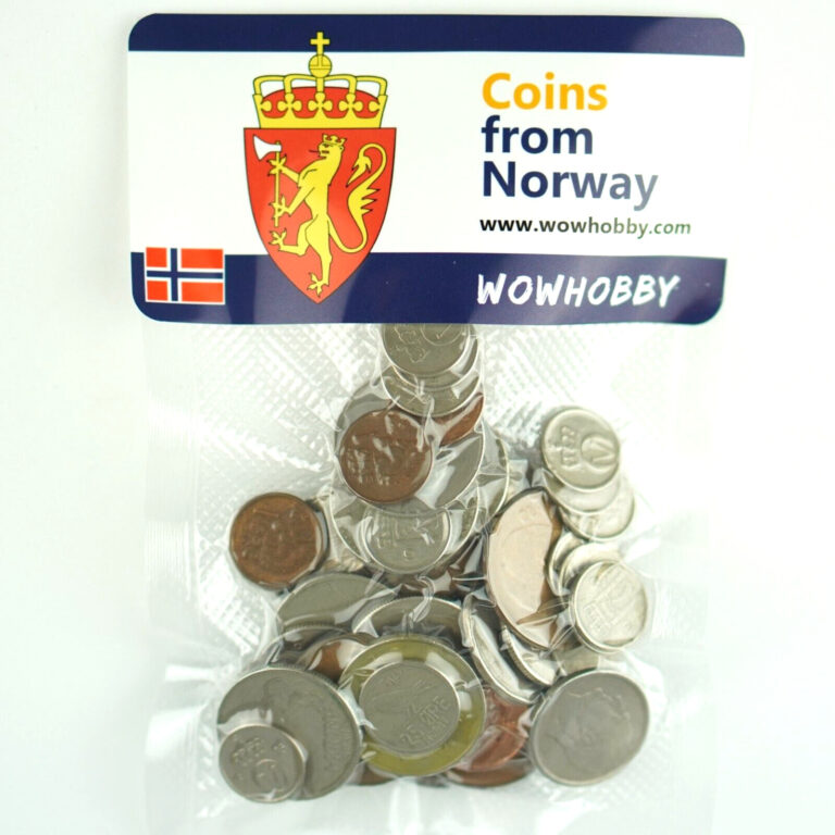 Read more about the article Norwegian Coin Collection Set | 7oz ~50 Random Coins from Norway