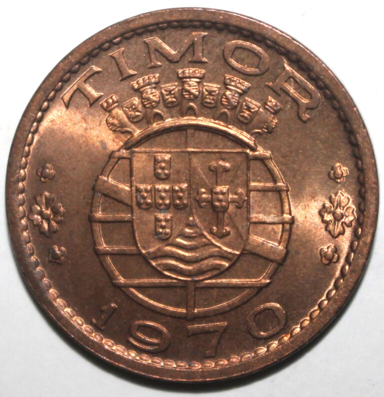 Read more about the article Portuguese Timor 1 Escudo Coin 1970 KM# 19 Portugal Overseas Province East One