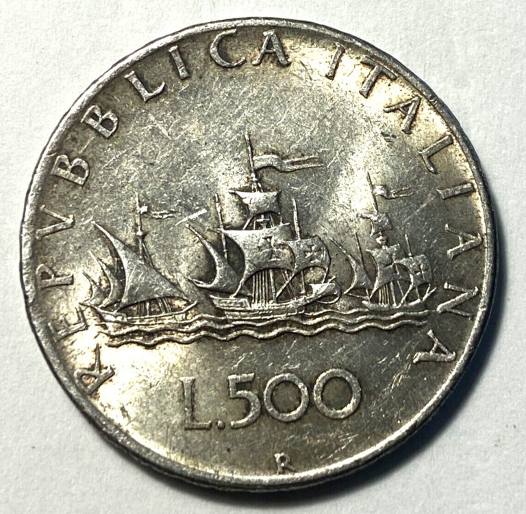 Read more about the article Italy  500 Lire  1958 R  Silver coin