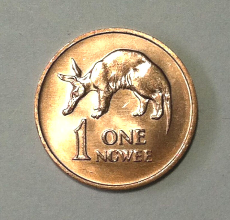 Read more about the article 1983 Zambia 1 ngwee Coin  Aardvark  animal wildlife