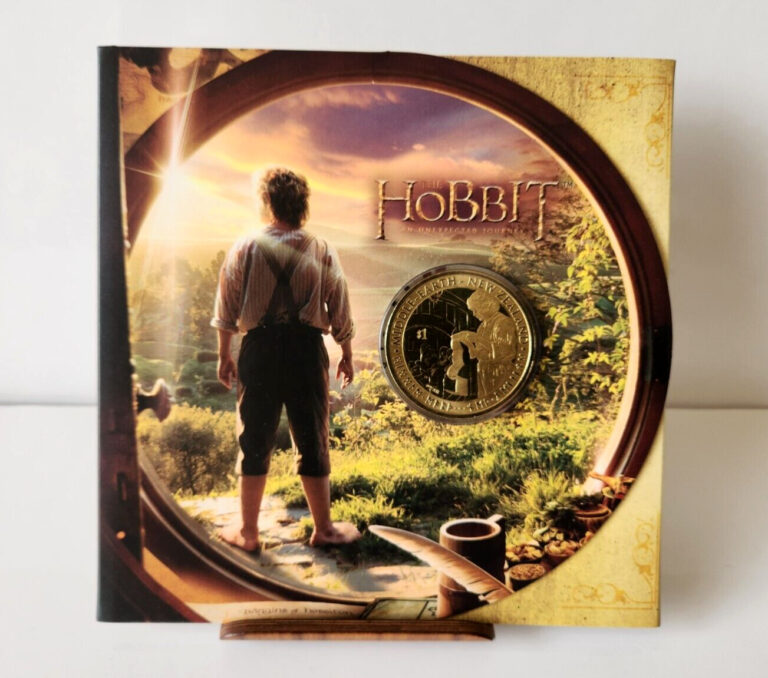 Read more about the article New Zealand post Hobbit 2012  UNC $1 BU Coin  Bilbo Baggins Hobbit resealed