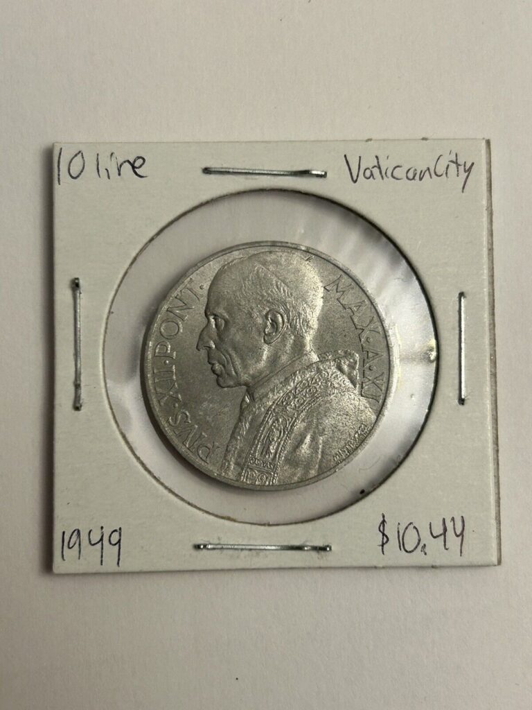 Read more about the article 1949 Vatican City 10 Lire Aluminum Coin