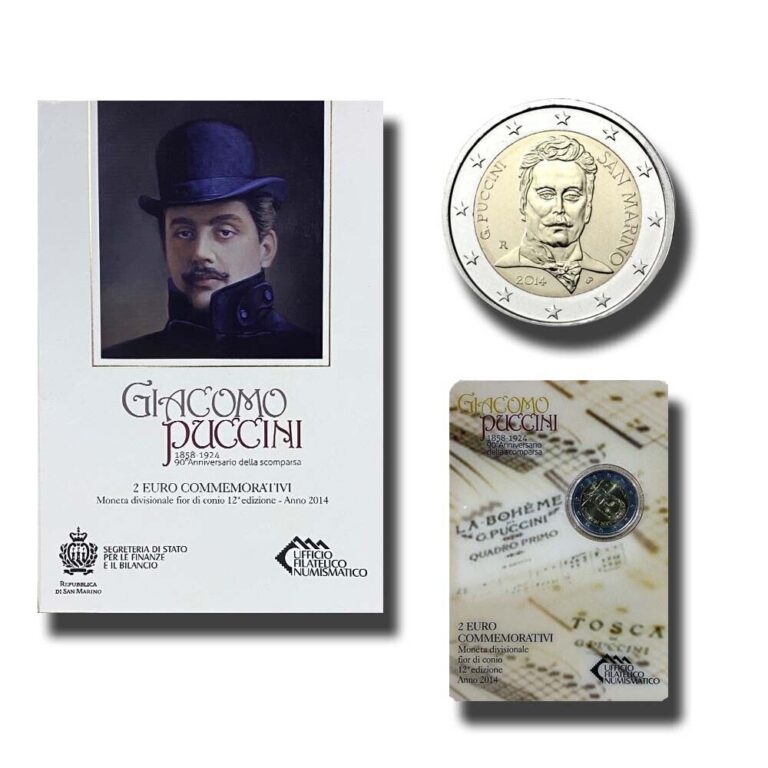 Read more about the article 2014 San Marino Giacomo Puccini 2 Euro Commemorative Coin