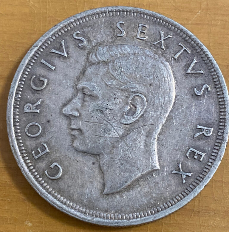 Read more about the article 1952 South Africa 5 Shillings Silver Coin