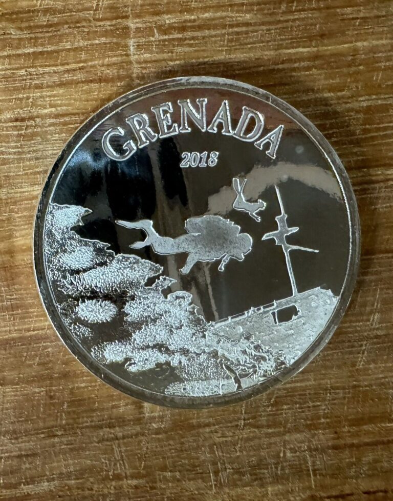 Read more about the article 2018 Grenada Diving Paradise 1 oz .999 Fine Silver Coin