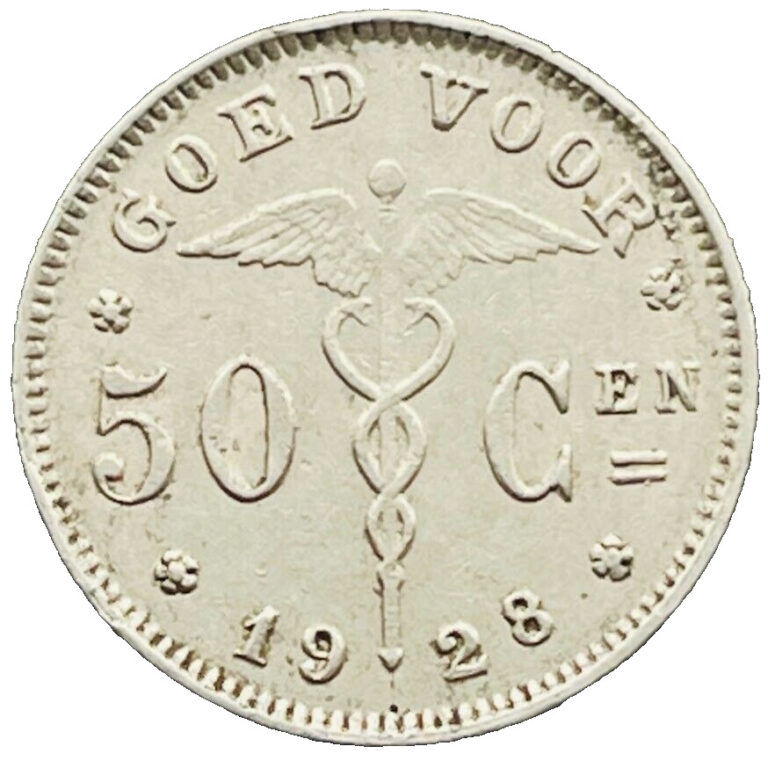 Read more about the article 1928 Belgium Coin 50 Centime KM# 88 Europe Money Coins EXACT COIN SHOWN FREESHIP