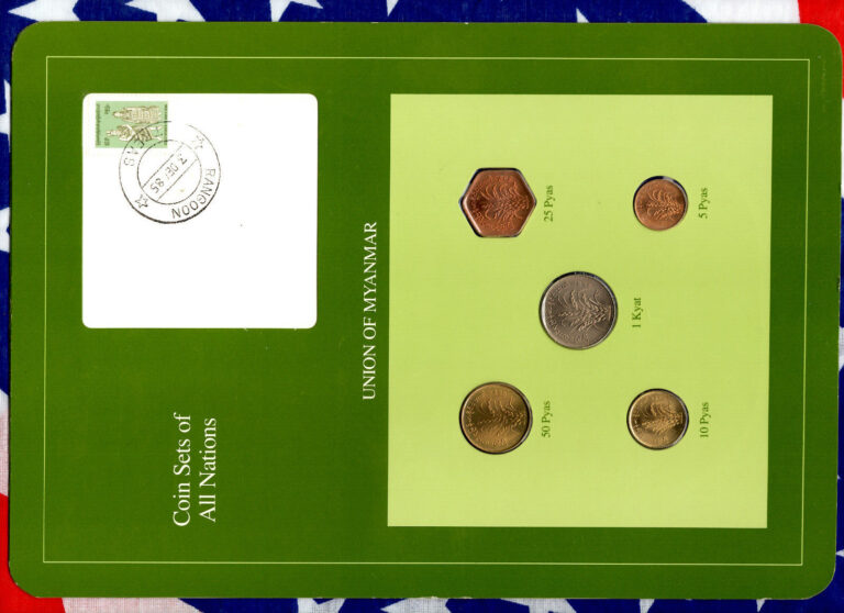 Read more about the article Coin Sets of All Nations Burma Myanmar UNC 1975-1987 UNC Rare Set 3DEC85