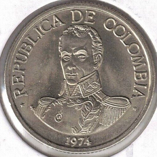 Read more about the article 1974 Colombia Brilliant Uncirculated 1 Pesos Simon Bolivar Coin