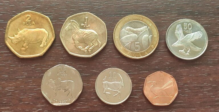 Read more about the article Coins.Animals.Botswana.7 items.