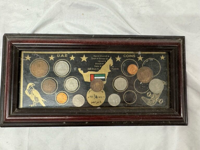 Read more about the article 1971 2001 United Arab Emirates Official Set Coins Abu Dhabi Dubai Sharjah Ajman