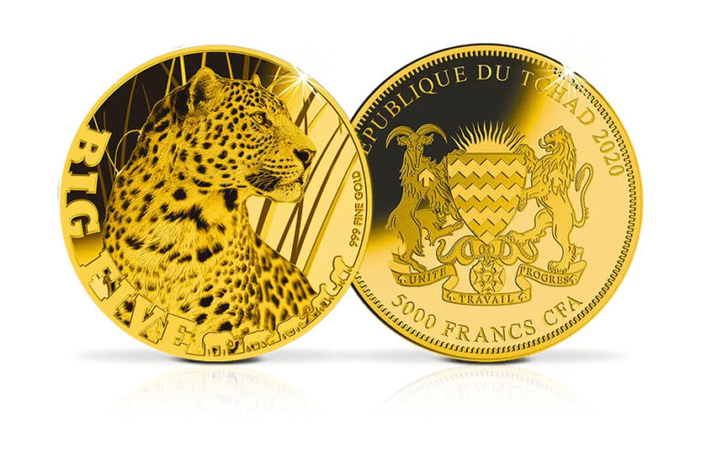 Read more about the article 2020 Chad .999 Gold Coin Leopard Panthera Cat Big Five Predators Wildlife WWF