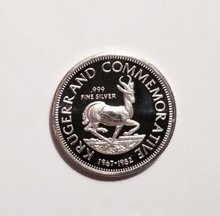 Read more about the article 1967-1982 South Africa Proof Commemorative Silver Krugerrand Coin In Capsule