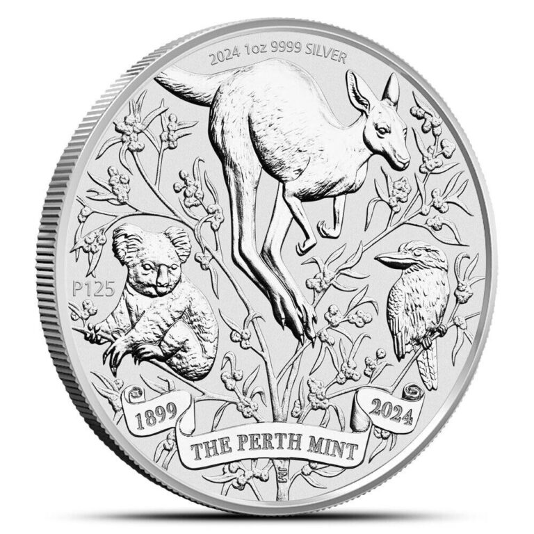 Read more about the article 2024 1 oz Australia Silver Perth Mint 125th Anniversary Coin (BU)