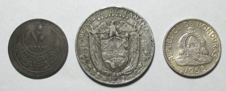 Read more about the article 3 World Silver Coin Lot 1958 Honduras 20 Centavos 1932 Panama 1/4 Balboa + 1