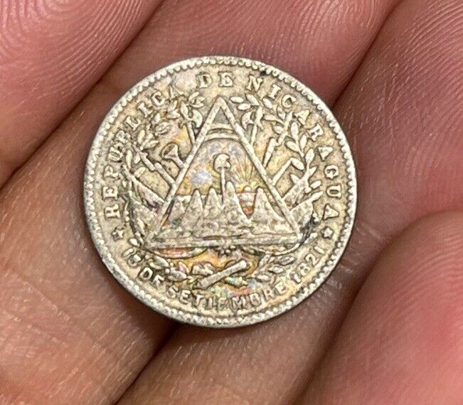 Read more about the article 1887 Nicaragua 10 Cents Silver Coin