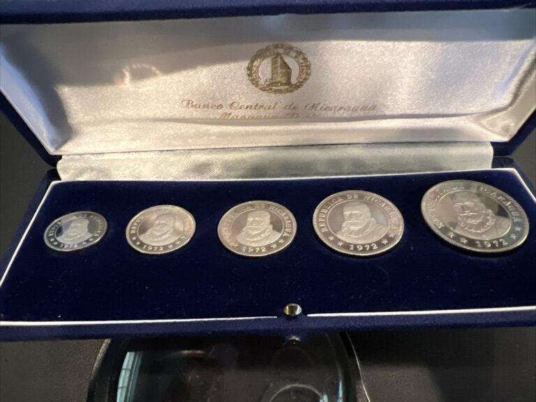 Read more about the article Nicaragua 5 Coin Proof Set • 1972 • Original Box • 1 Cordoba – 5 Centavos