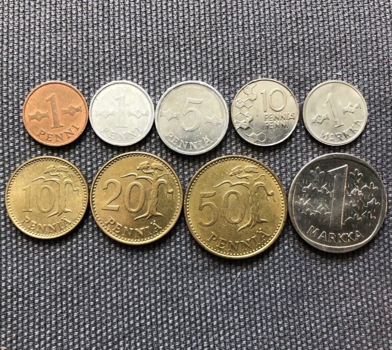 Read more about the article Finland 🇫🇮 Lot Of 9  World Foreign Coins
