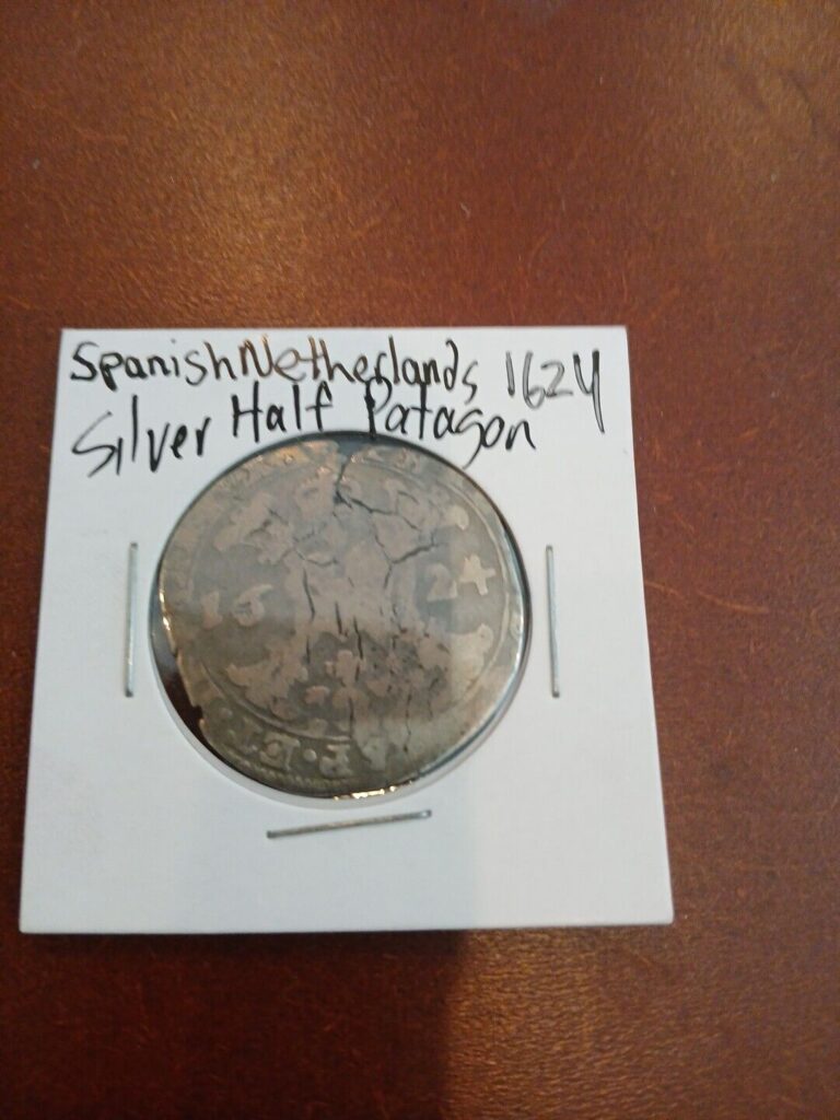 Read more about the article 1624 Spanish Netherlands Silver Half  Patagon Minted During 80 Year War
