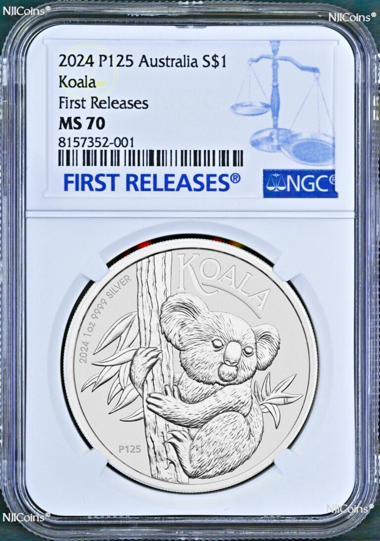 Read more about the article 2024 P Australia Silver Koala NGC MS 70 $1 1 oz Coin FR King Charles III Effigy