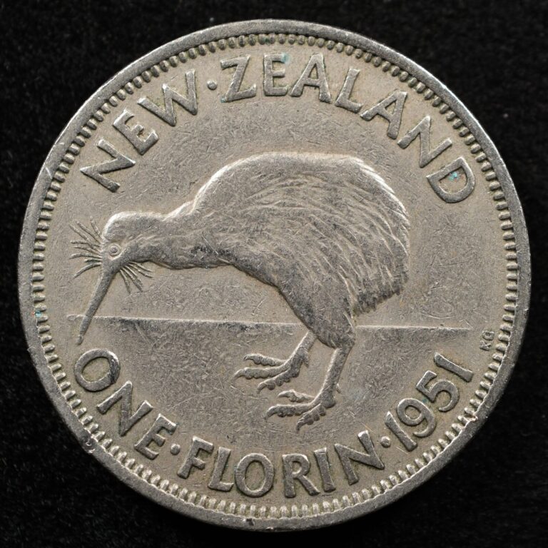 Read more about the article New Zealand 1 Florin 1951  Coin  Inv#G011