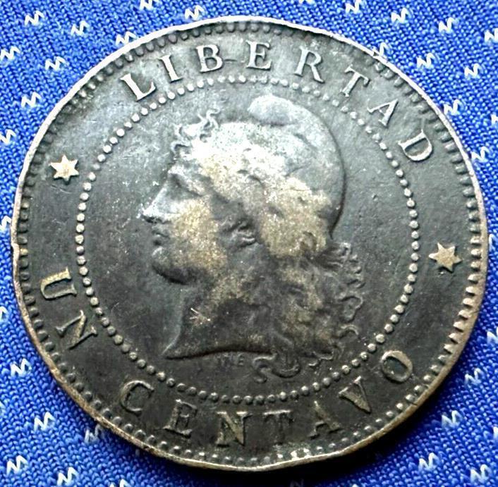 Read more about the article 1891 Argentina 1 Centavo Circulated RARE ( 605 K Minted )    #ZL135