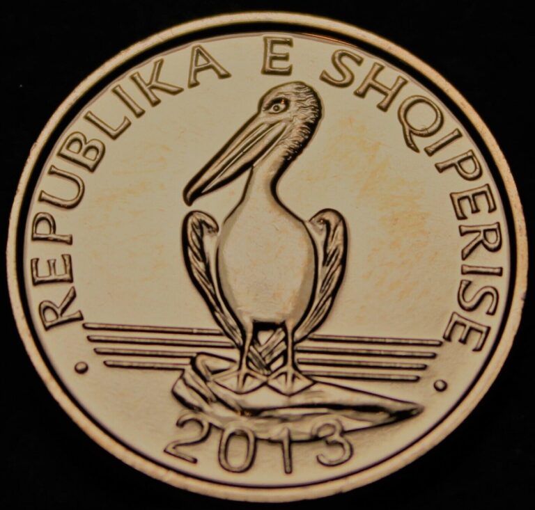 Read more about the article Albania Lek  2013 Gem Unc~Brown Pelican Coin~Free Shipping