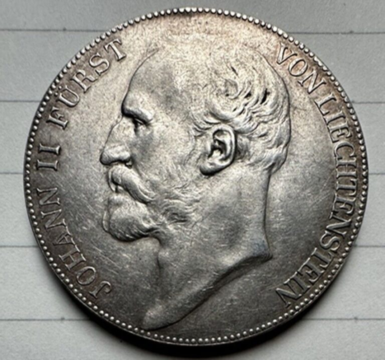 Read more about the article 1904 Liechtenstein 5 Kronen Silver Coin