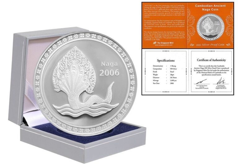 Read more about the article Cambodia 1 Sleung Silver  2006  Mint