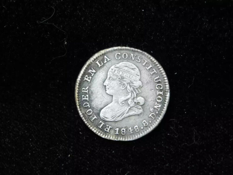 Read more about the article 1848 GJ Ecuador 1/2 Real Quito Silver Coin – RARE ISSUE