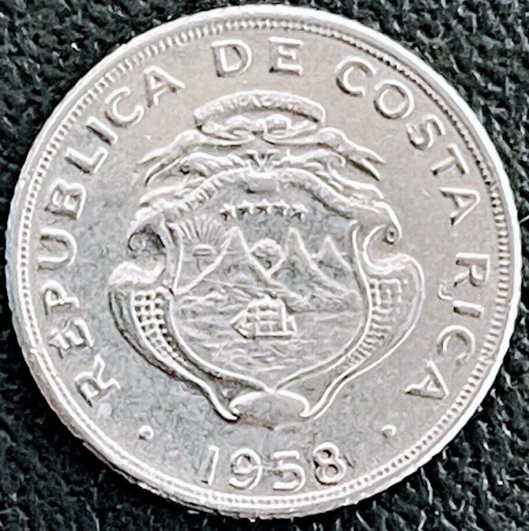 Read more about the article 1958 COSTA RICA COIN 5 Centimes UNCIRCULATED Foreign Coins Exact Shown Free Ship