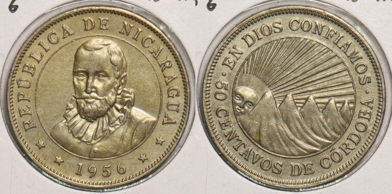 Read more about the article Nicaragua 1956 50 Centavos 199067 combine shipping