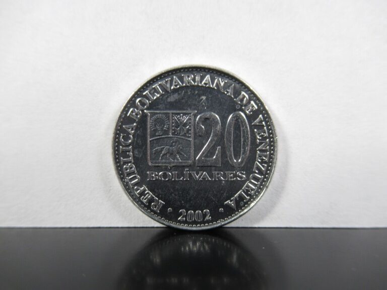 Read more about the article Venezuela 20 Bolivares 2002 Non-Magnetic Coin B0203