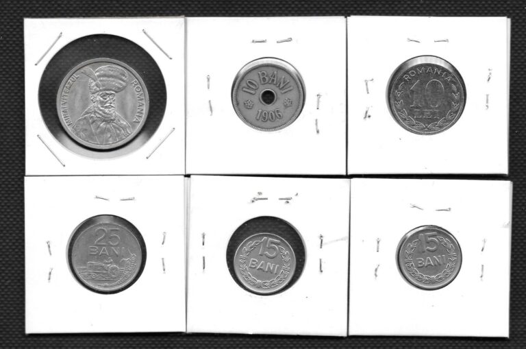 Read more about the article Romania lot of 6 Circulated Coins – Mixed Bunch