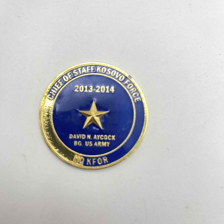 Read more about the article Chief Of Staff Kosovo Force Coin Blue Nato Otan More Together KFOR 2013-2014