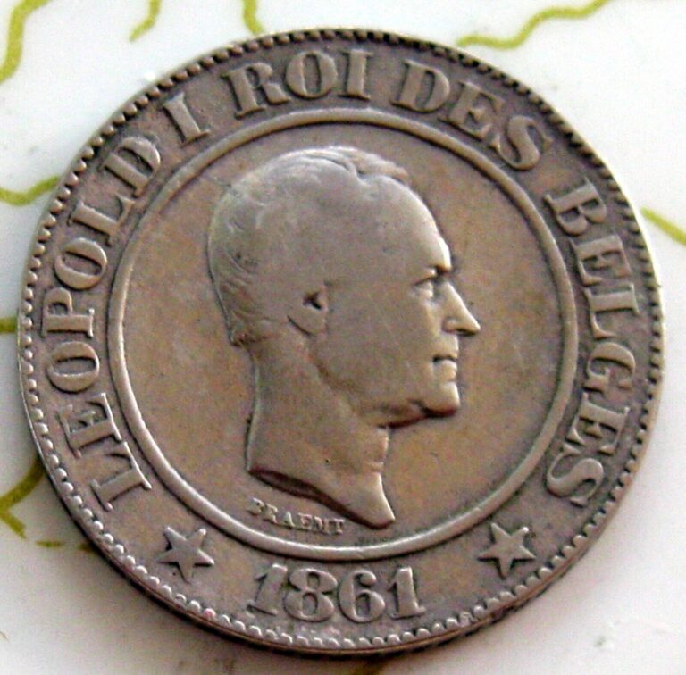 Read more about the article COIN BELGIUM 20C 1861 VF 160