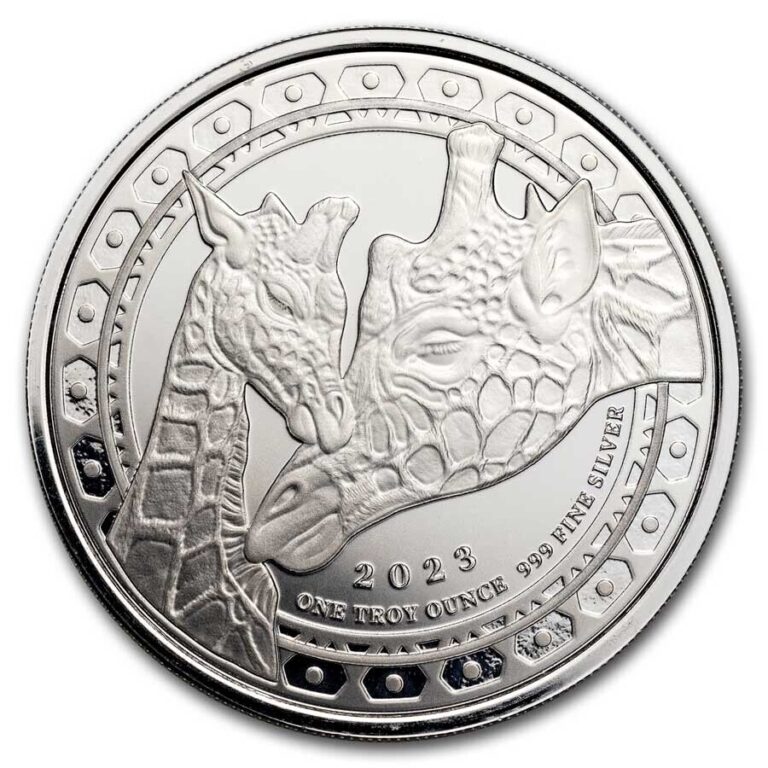 Read more about the article 2023 Equatorial Guinea 1 oz Silver Giraffe (Prooflike)