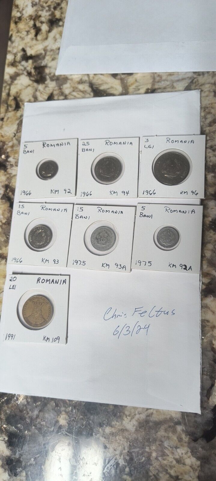 Read more about the article ROMANIA Lot Romanian SET 7 coins coin Rumänien