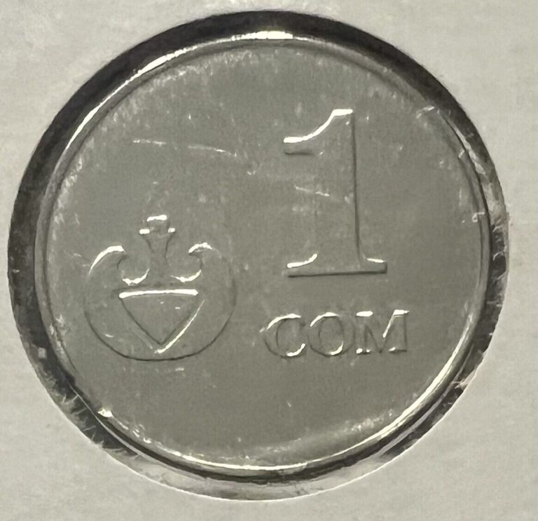 Read more about the article 2008 Kyrgyzstan 1 Som Coin | Falcon | Kookor | KM14