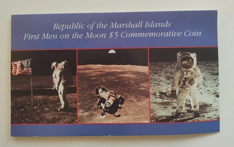 Read more about the article 1989 Marshall Islands First Men on the Moon $5 Commemorative Coin Apollo 11