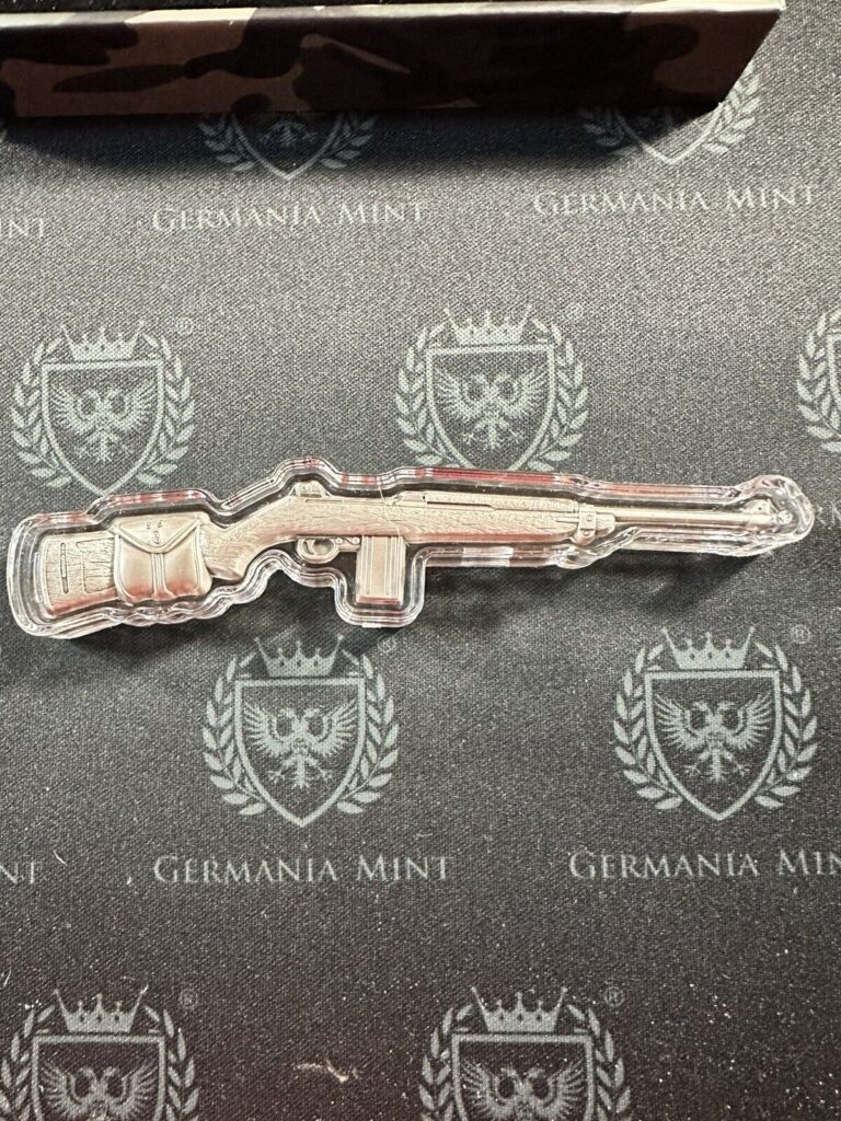 Read more about the article 2024 Chad 10 000 Francs 2-oz Silver M1 Carbine Rifle Antiqued Coin High Relief