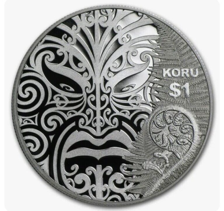 Read more about the article 2013 1oz Silver Proof Coin Maori Culture KORU $1 New Zealand