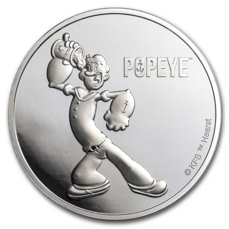 Read more about the article 2024 Fiji 1 oz Silver Popeye the Sailor Man BU