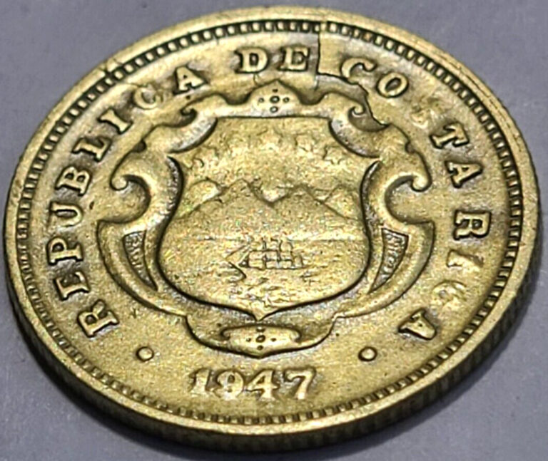 Read more about the article 1947 Costa Rica 10 Centimos (SCARCE ONLY 1.5 MILLION MINTED) KM# 180 US SELLER