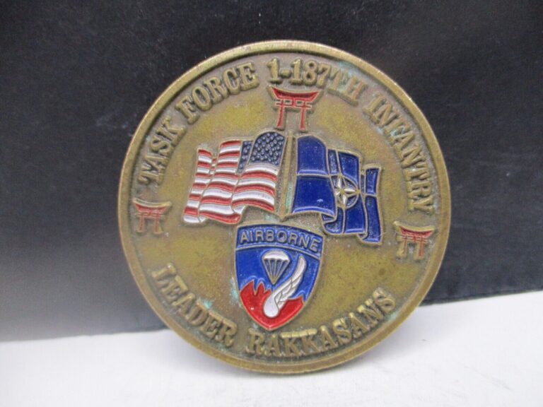 Read more about the article Operation Joint Guardian Kosovo NATO Task Force 1-187th Infantry Challenge Coin