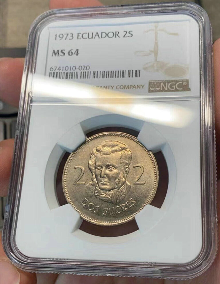 Read more about the article Ecuador 1973 2 Sucres KM-82 NGC MS64