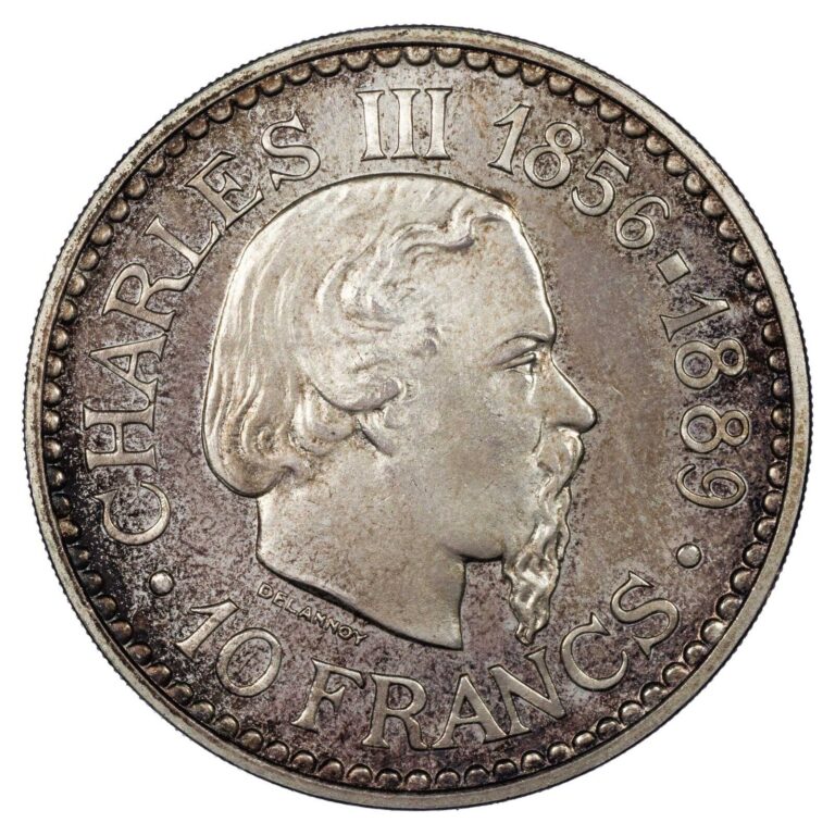 Read more about the article Monaco – 10 Francs 1966 pattern coin Rainier III Silver Gad.MC155 Monegasque