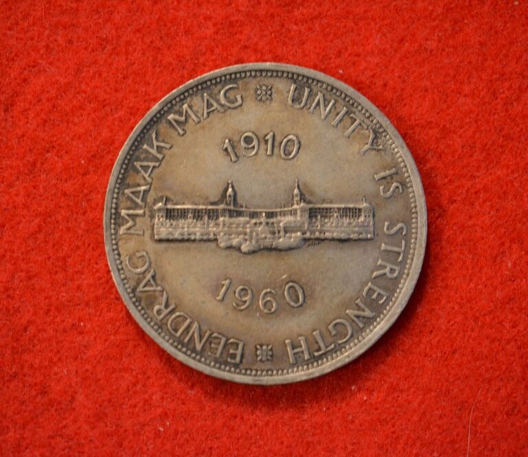 Read more about the article South Africa 5 Shillings 1960- Silver Crown- 50th Anniv. of the Union-#2139