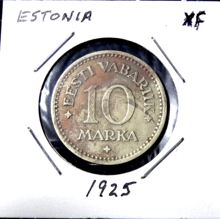 Read more about the article 1925 Estonia 10 Marka Coin World Estonia Baltic Coin