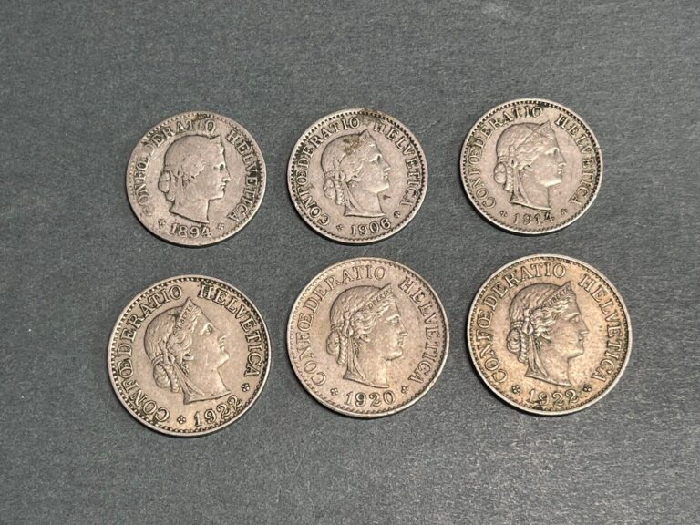 Read more about the article Switzerland 6 Coins Lot High Value